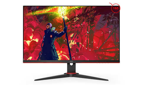 画像ギャラリー No.026のサムネイル画像 / きつめのカーブを描いたAOC製31.5型/27型湾曲型ディスプレイが発売。平面型の27型/23.8型モデルも